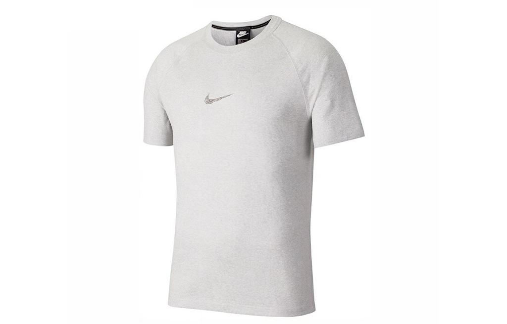 Nike Футболки мужские серые с круглым вырезом умеренного прямого кроя CK2979-902