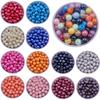 Глянцевые акриловые бусины диаметром 10 мм для изготовления ювелирных изделий своими руками