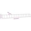 Raised Garden Bed Galvanized Steel 512 x 80 x 36 cm Brown