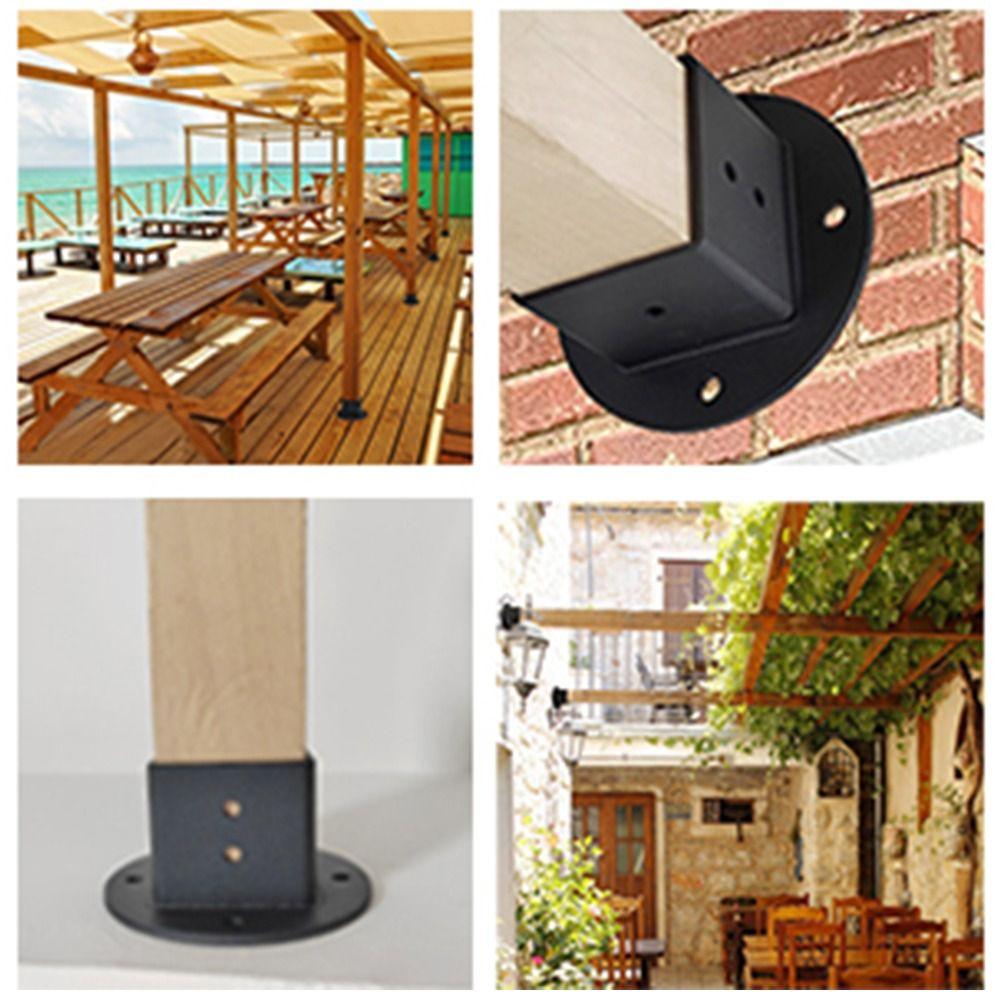 2pcs 2X2 Square Pergola Post Bracket Durable PostBase Brackets Outdoor Projects