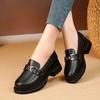 Small Leather Shoes Women's British Style Single Shoes 2025 New Spring and Autumn Versatile Platform Loafers Soft Sole Thick Heel Women's Shoes