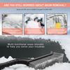 Car Snow Brush and Ice Scraper for Car Windshield, 26 Inch Handle Snow Scraper with Ergonomic Foam, 2-in-1 Detachable Scraper and Brush for Cars SUVs