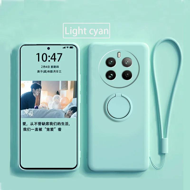 Чехол для Realme 12 Pro Plus, жидкий силиконовый держатель для кольца, мягкий чехол для телефона Realme 12 Pro + обновленная противоударная задняя крышка Fundas
