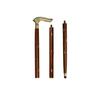 Wooden Folding Stick 36 Inches Walking Cane with Brass Handle