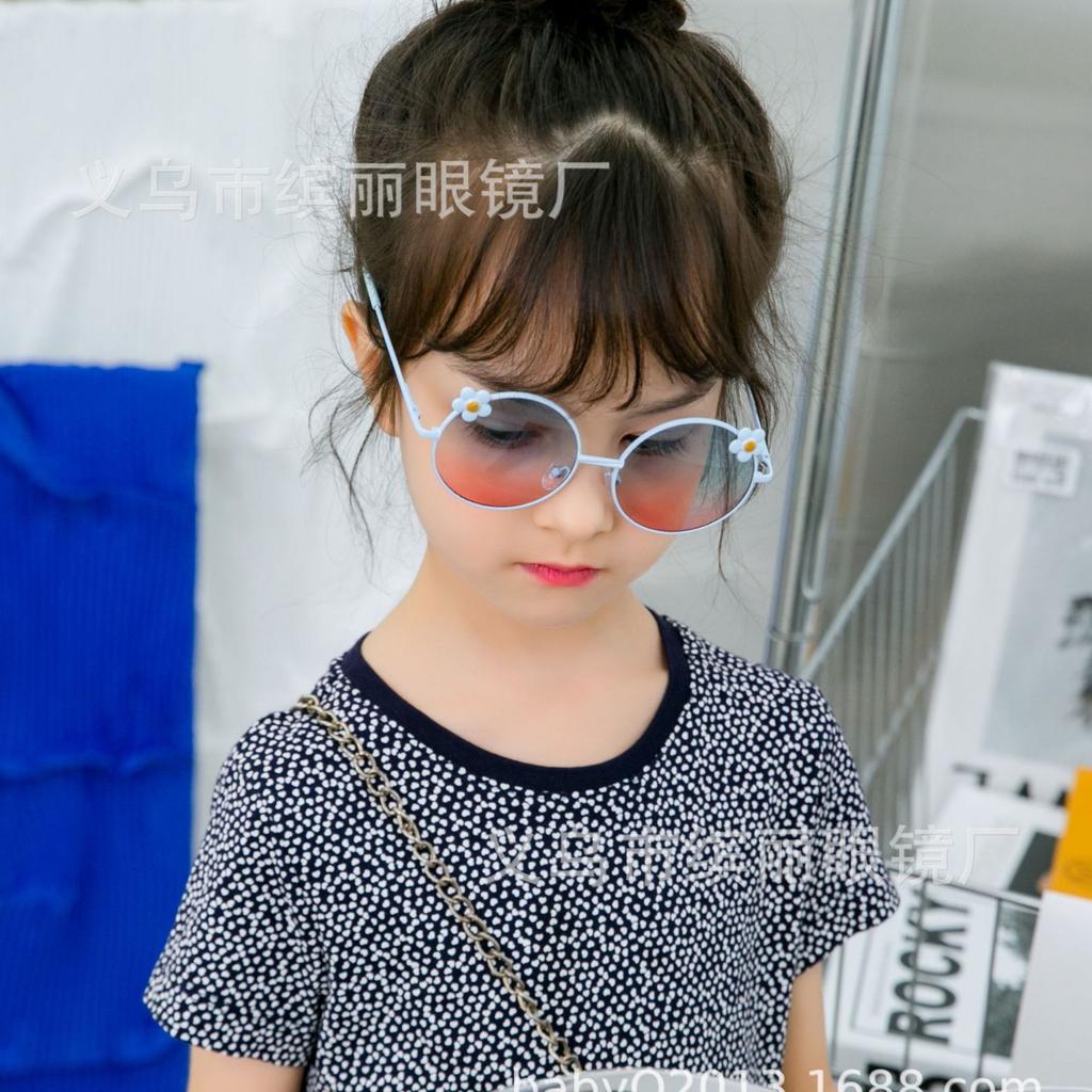 Детские солнцезащитные очки модные вечерние вечерние милые для девочек и мальчиков цветы солнцезащитные очки с защитой от ультрафиолета