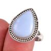 Кольцо из стерлингового серебра 925 пробы с натуральным опалом Овайхи S.9.5 P7y92