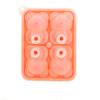 4 Grid 3D Little Teddy Bear Shape Ice Cube Silicone Mold Little Bear Ice Block Mold Household Ice Cream Ice Box Ice Mold
