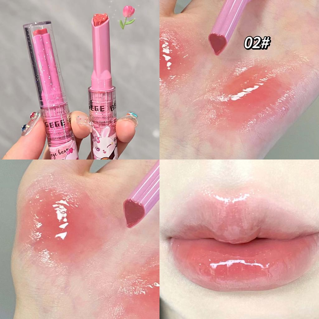 GEGE BEAR Watery Mirror Lip Gloss Набор помад Garden Rabbit Press-on Lovely Lip Gloss