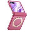 Suitable for Samsung ZFlip8 magnetic phone case with integrated anti-peep film, matte finish, anti-drop, foldable protective cover