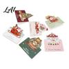 Colorful Paper Crafts 10 Pcs 3D Christmas Greeting Card Cute Tree Santa Snowman Holiday Cards Wreath Design for Festive Messages Wishes Eve