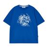 THE GREEN LAB Water Vintage Graphic Short Sleeve T-Shirt [Blue]