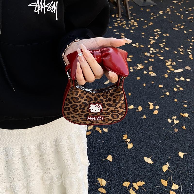 Cartoon Korean Style Cowboy Bow Crossbody Handbag Fashion Item Travel Storage Collocation Practical Periphery Gifts