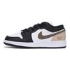 Jordan Air Jordan 1 Скользкие Устойчивые к истиранию Амортизирующие Низкие Винтажные Баскетбольные Кроссовки Мужские Черный Коричневый 553558-131(Команда85-)