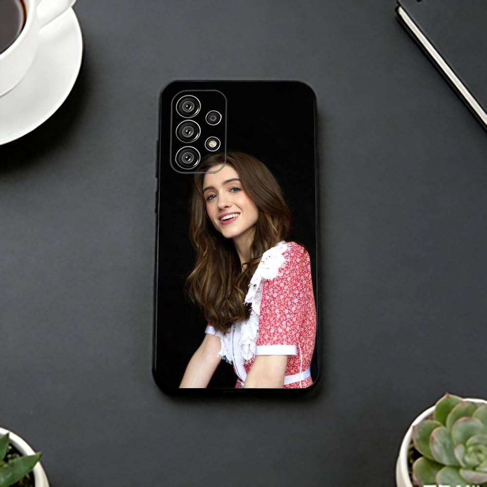 Ретро Шик Наталии Дайер Чехол для Телефона Для Samsung S25,S24,S21,S22,S23,S30,Ultra,S20,Plus,Fe,Lite,Note,10,Черный Чехол
