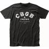Мужская ретро футболка 90-х с принтом группы CBGB Классический крой Ретро футболка с музыкой и жирным шрифтом