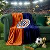 Montpellier Sc Crest Blanket Lightweight Ideal Bedding Blanket Perfect for Travel, Camping, Living Rooms, Offices, Sofas, Fan Christmas gift