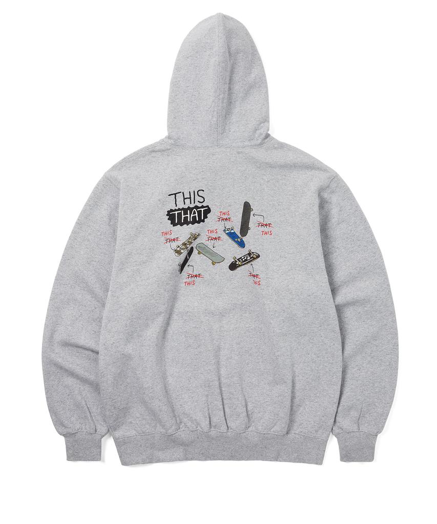 Худи Thisthat Skate Хизер Грей