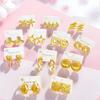 Classic Multi-Style Vintage Earring Water Drop, Leaves,Stud Earrings for Women Irregular  Geometric Woven Twisted Design Jewelry