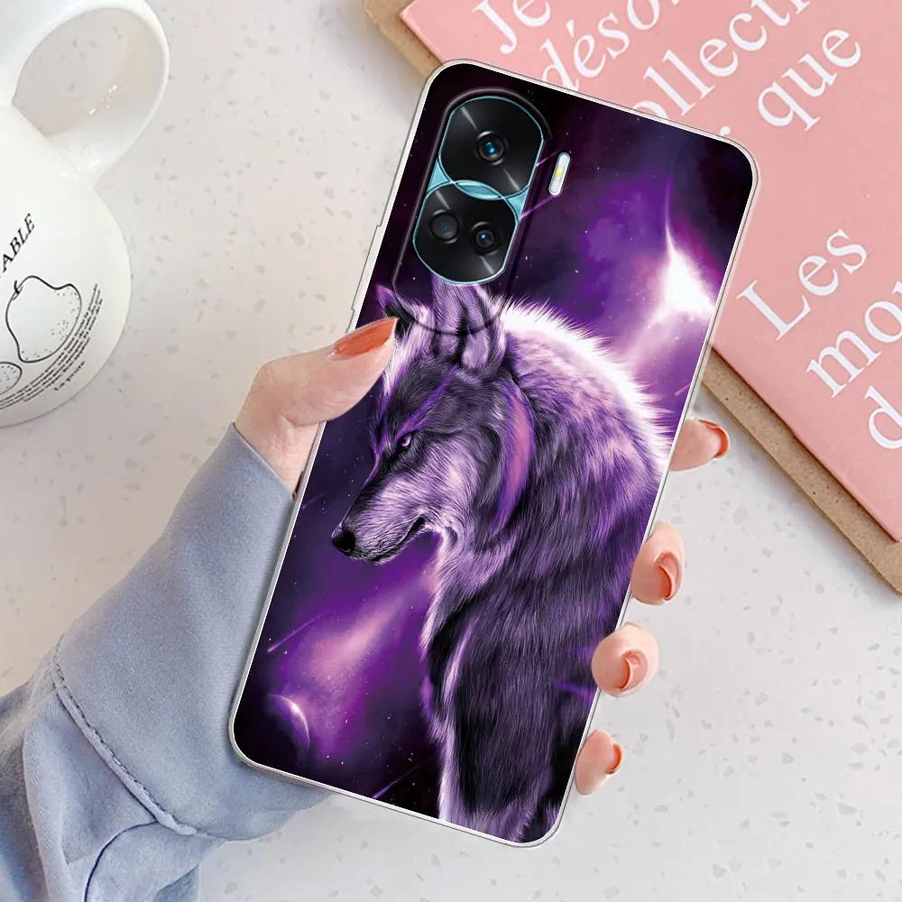 Чехол для Honor 90 Lite Coque для Honor 90 Pro Ударопрочный чехол Мягкий силикон Прозрачный чехол для телефона Для Huawei Honor 90 Бампер Fundas