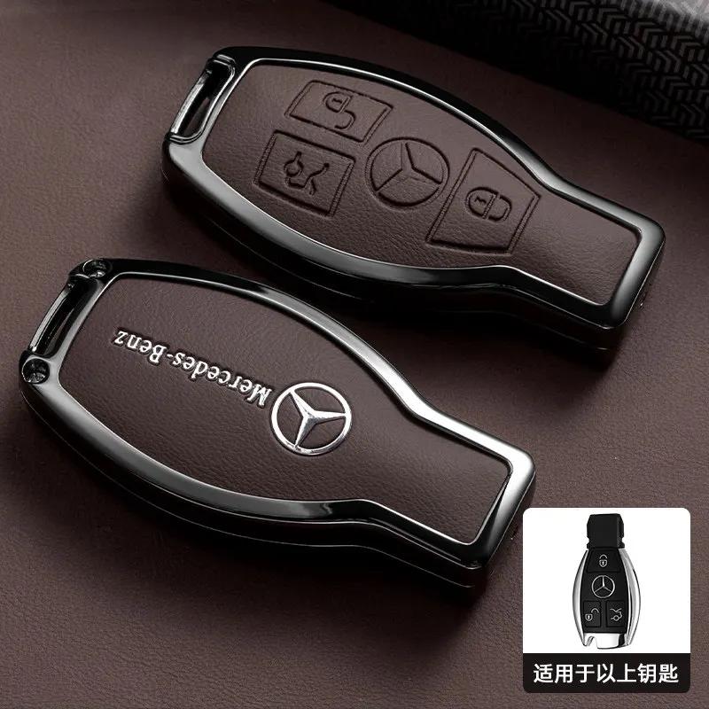 Car Key Case Cover Key Bag Accessories For Mercedes Benz A B C S Class AMG GLA CLA GLC W176 W221 W204 W205 Shell Fob Keychain f1