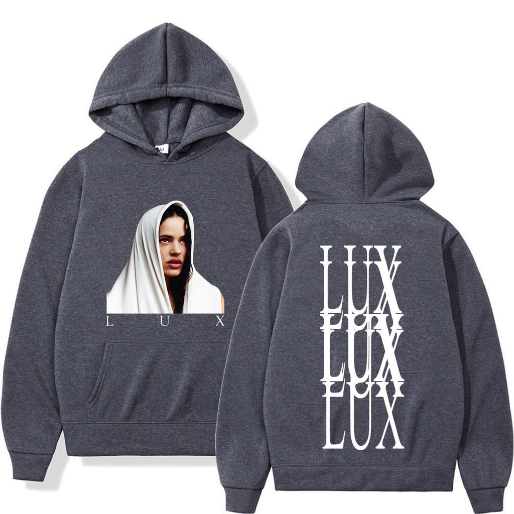 Худи с принтом Rosalia Lux Tour для мужчин и женщин, модная толстовка с длинным рукавом, зимний пуловер, подарки для фанатов