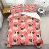 Cute Dogs 3D Design Printed Quilt Cover Set Luxury Home Textile Soft Comfortable Duvet Cover Pillowcase Animal Theme Bedding Set