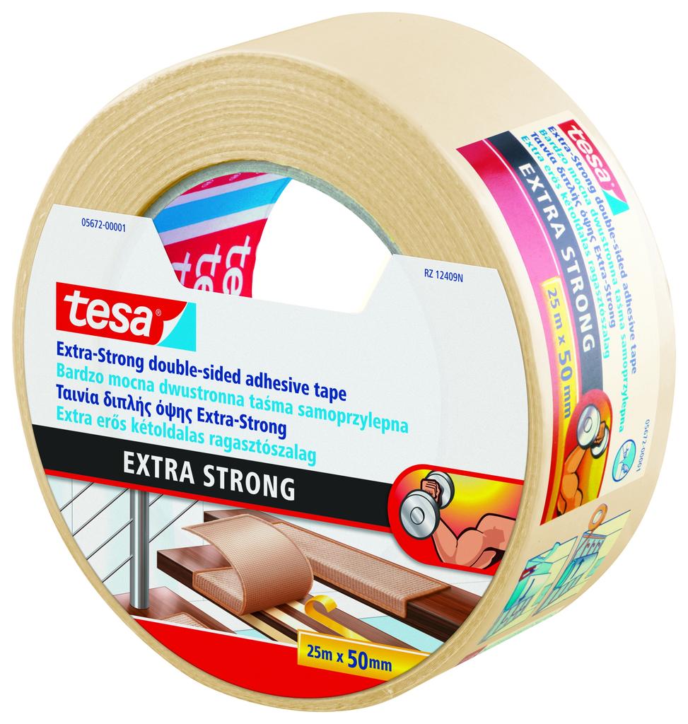 Tesa Double-Sided Anti-Slip Tape for PVC Flooring, Removable, 5M x 50Mm