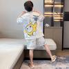 2025 Boys Cotton Short Sleeve Pajama Set Kids Teens Soft Lightweight Sleepwear Home Outfit