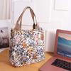 Cat Pattern Cartoon Lunch Bags Storage Bag Canvas Handbag Simple Portable Mommy Bag  Streetwear