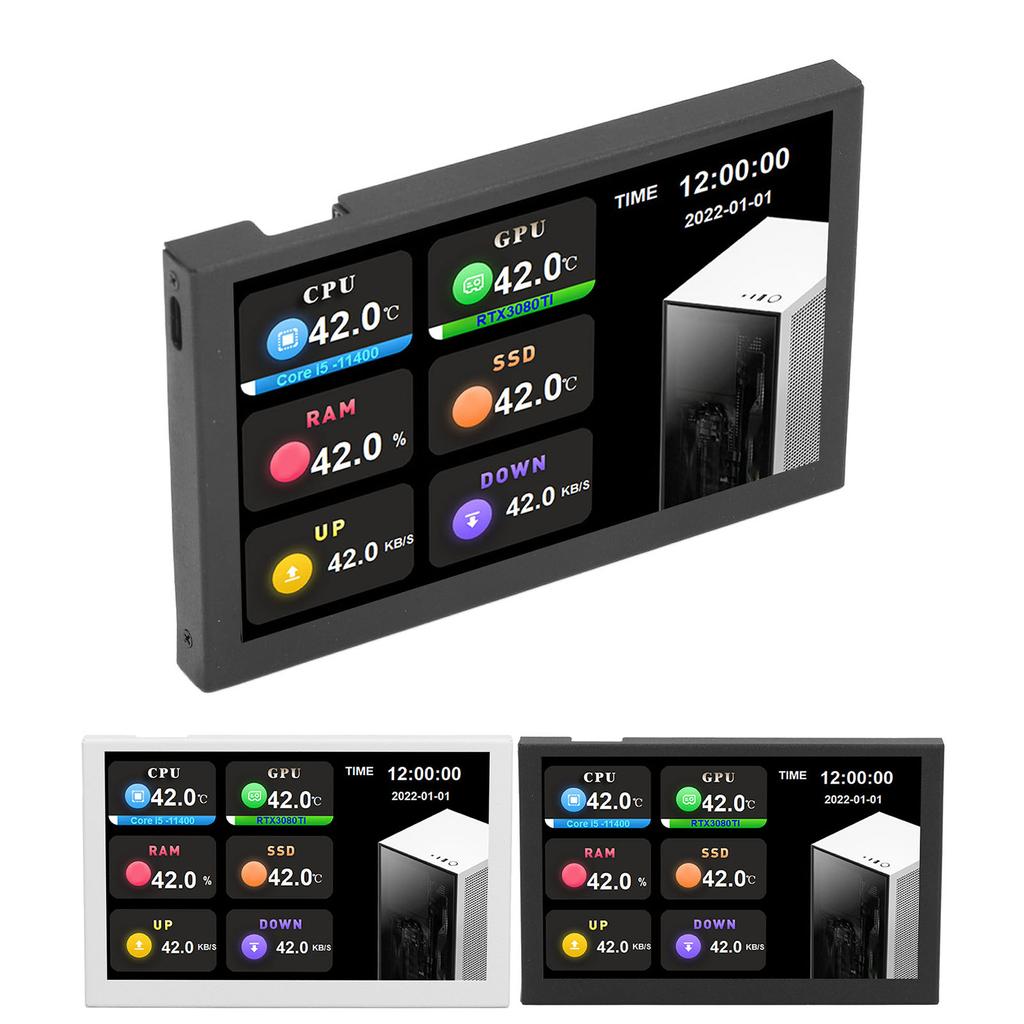  USB-экран дюймов 800x480 Разрешение Тип C Дополнительный экран ПК Данные Монитор для AIDA64