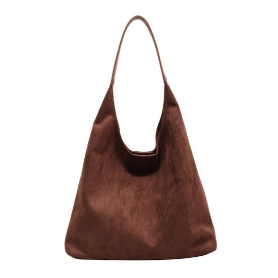 Замшевая сумка через плечо в стиле ретро, большая вместимость, сумка-кроссбоди, регулируемый ремешок, повседневная сумка большой вместимости