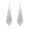 Fashion Earrings Metal Sequins Tassel Earrings Creative Square Geometric Long Earrings
