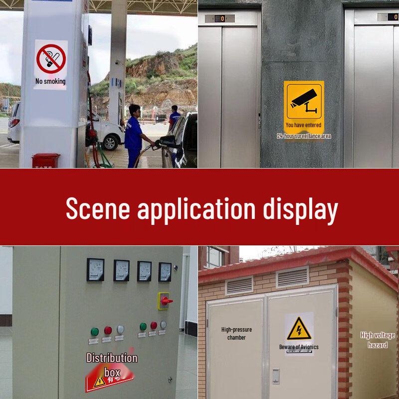 Jinmainiao Stainless Steel No Climbing High Voltage Warning Sign