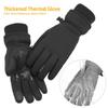 Full Finger Plush Gloves Windproof Thickened Thermal Glove Touch Screen Snow Gloves  Winter Warm