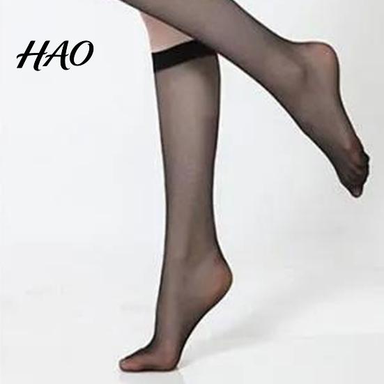 Invisible Nylon Stockings 5 Pairs Women Ultra-thin See-through High Elasticity Anti-slip Solid Color Super Elastic Soft Breathable Quick Dry Lady Calf