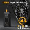Car Jump Starter with Air Pump 4000A Jump Starter &150PSI Air Compressor, Portable Auto Power Banlk ,Tire Inflator, LED Light