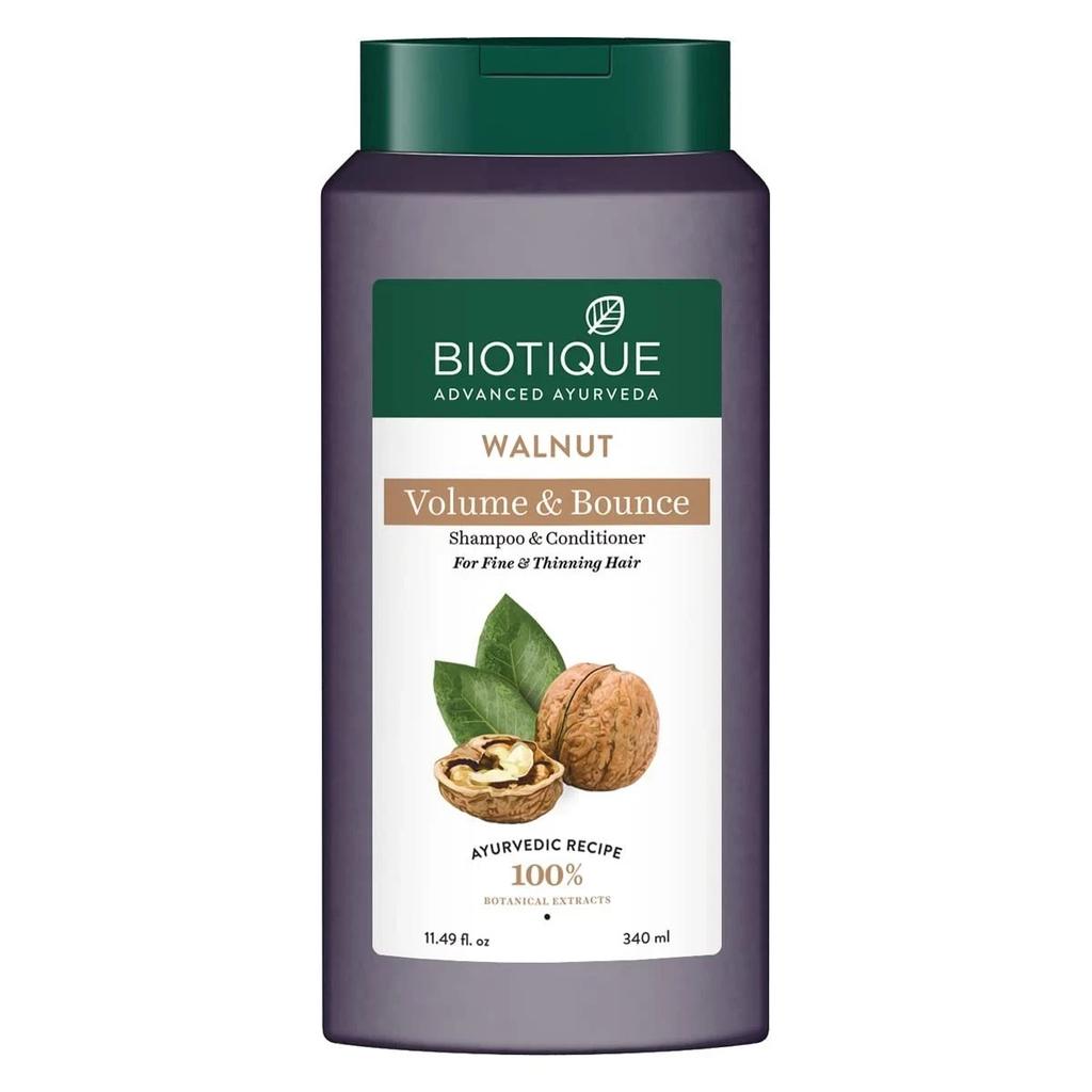Biotique Bio Walnut Shampoo & Conditioner 180ml For Fine & Thinning Hair