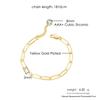 Punk Bracelets For Women Simple Gold Color Stainless Steel Chain On Hand Women's Jewelry Valentine's Day Gift Wholesale C029