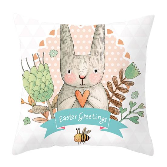 Наволочка с буквами, потайная молния, декоративная Пасхальный кролик, яйца, диван, спальня, автомобильная подушка, чехлы, товары для дома