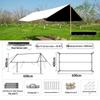 Jun Kaiwei Outdoor Camping Tarp with Black Coating