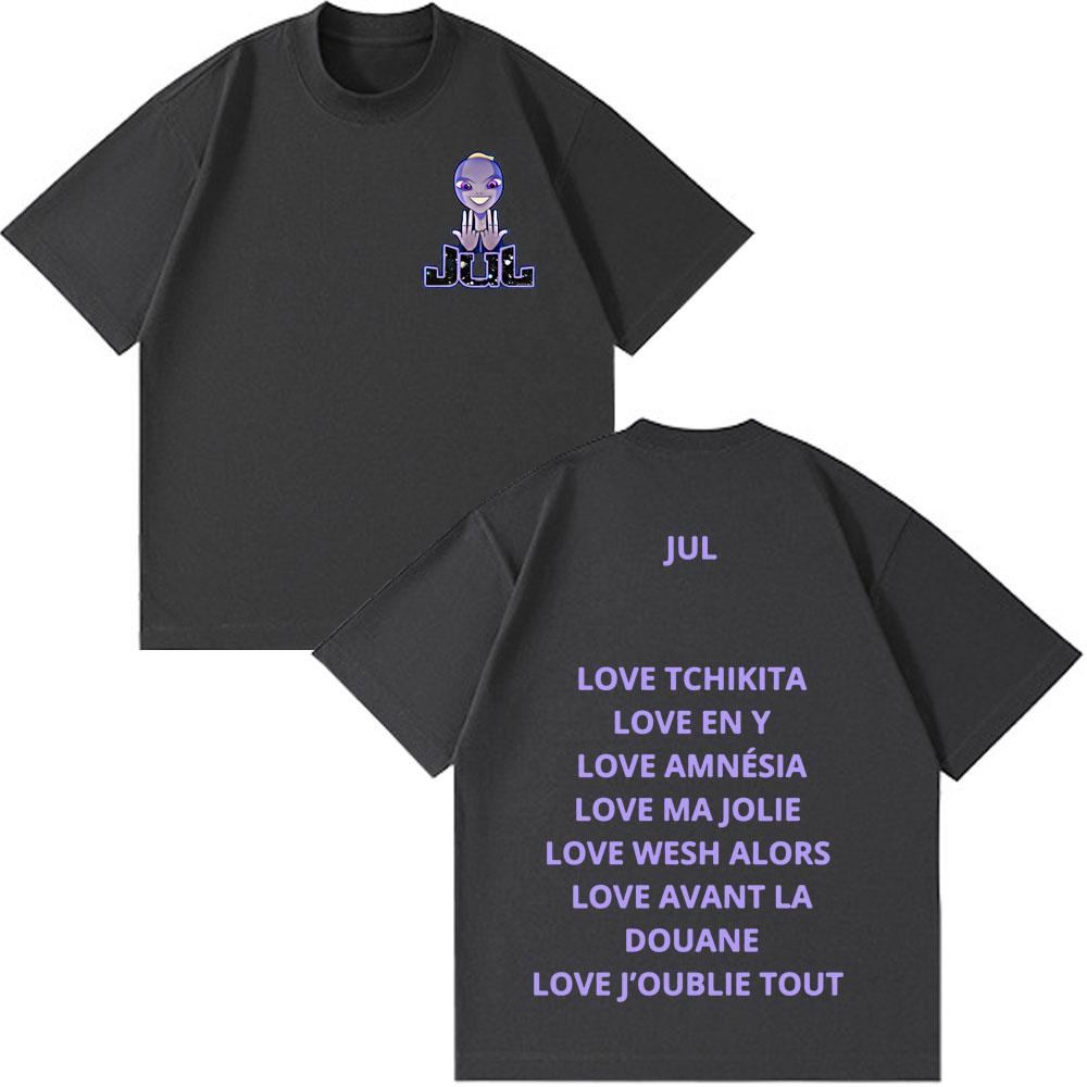 Rapper Jul Print Tshirt Unisexs Unisex Fashion Hiphop Tshirt Casual 100 Cotton Highquality Shortsleeved Y2k Clothes Tshirt