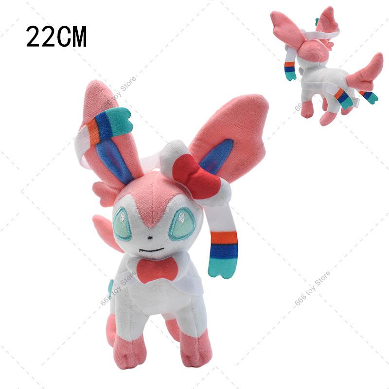 Plush Eevee Vaporeon Jolteon Glaceon Flareon Umbreon Sylveon Espeon Leafeon Stuffed Peluche Dolls Gift Toys