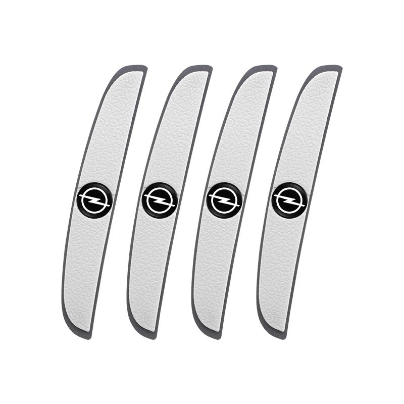 AAHS1 4Pcs Rubber Anti Collision Strip Car Door Rearview Mirror Protector Stickers For Opel Corsa Astra Insignia Vectra Zafira Meriva