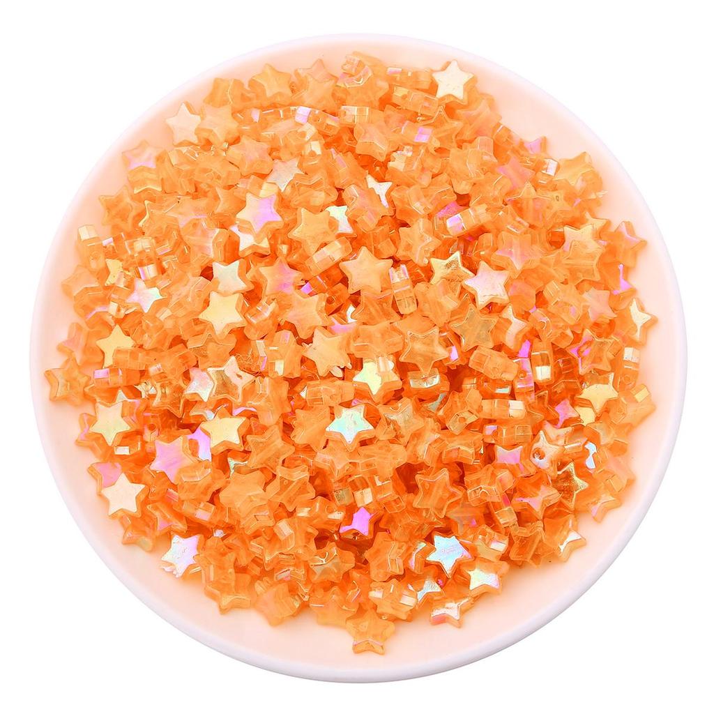 100 шт. AB цвет пятиконечная звезда в форме сердца акриловые свободные бусины-разделители для изготовления ювелирных изделий