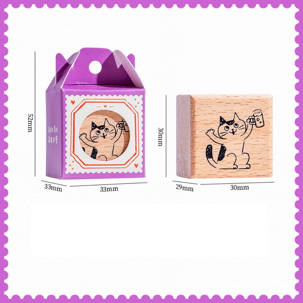 Artistic Style Wooden Rubber Stamps Journal Decoration Stamps  For DIY Card Photo Album Diary Decor