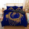 Bohemian Mandala Duvet Cover Golden Sun And Moon 3D Print King Queen Bedding Set Microfiber Dreamcatcher Quilt Cover Pillowcase