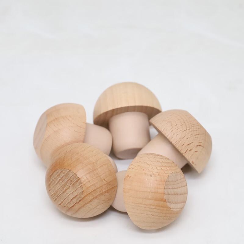 Flat Head Wooden Wine Bottle Stopper