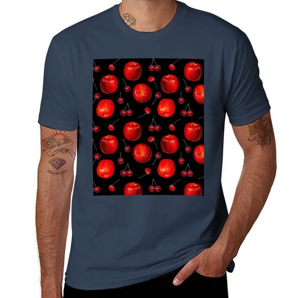 Apples and cherries TShirt Casual Loose Fit Short Sleeve TShirt