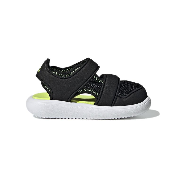 Adidas Water Sandal Durable Low Top Baby Shoes Black Yellow Baby Shoes GX2478