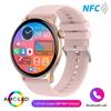 2024 New Women Smart Watch AMOLED 1.43" Screen NFC Heart Rate Blood Oxygen Bluetooth Call IP68 Waterproof  Ladies Gift Smart Watch